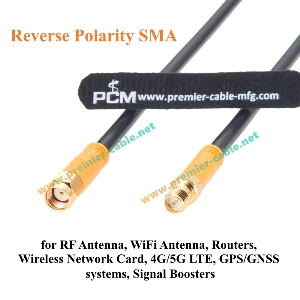 RP-SMA Stecker auf RP-SMA Buchse Verlängerungskabel RG58 50 Ohm RF-Koaxialkabel für WLAN-Antenne, Router, Drahtlosnetzwerkkarte – Detail 5