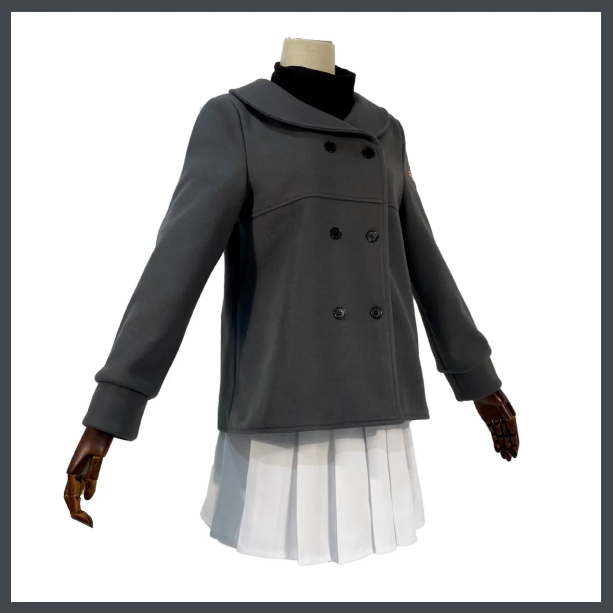 Anime Cardcaptor Sakura Kinomoto Sakura Cosplay Costume Winter School Uniform Overcoat Coat Wig Woman Kawaii Christmas Suit - view 3