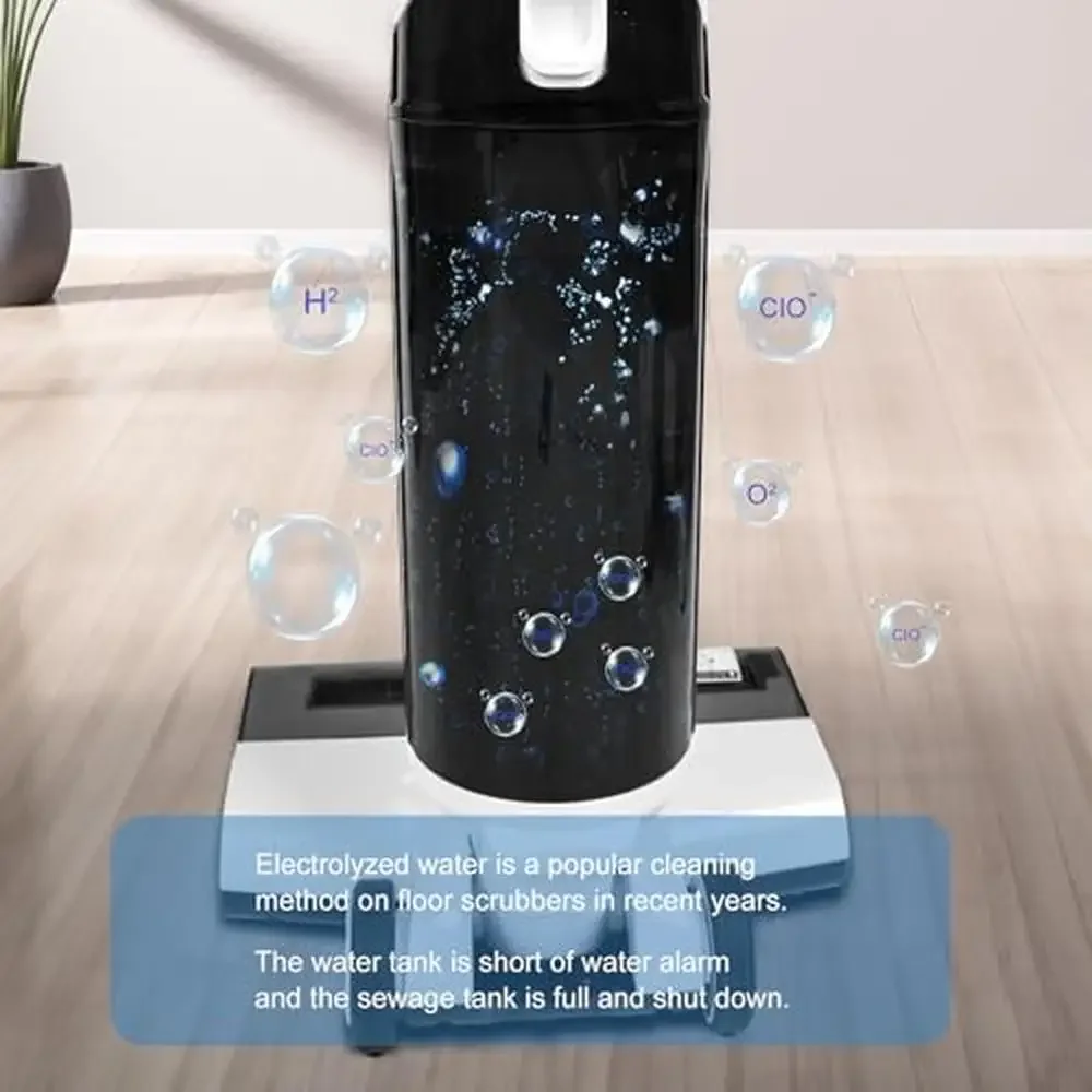 진공 걸레 콤보 무선 습식 건식 청소기, 스마트 디스플레이 하드 바닥 자체 청소, 14000Pa 강력한 흡입, 긴 배터리 수명 HEPA