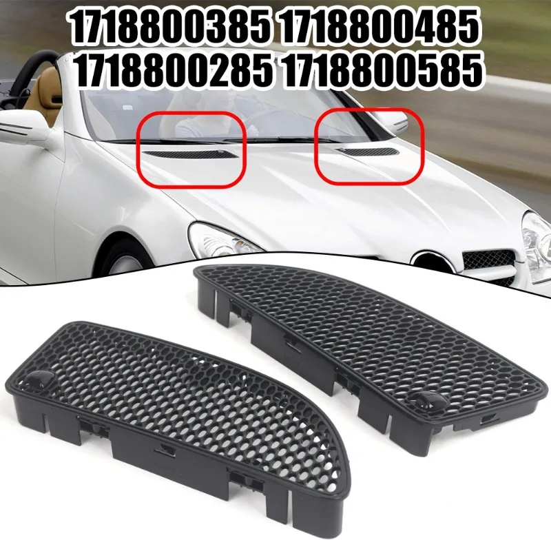 for 2005-2011 R171 Mercedes Benz SLK200 SLK280 SLK300 SLK350 Engine Hood Vent Grill Grille 1718800385 1718800485