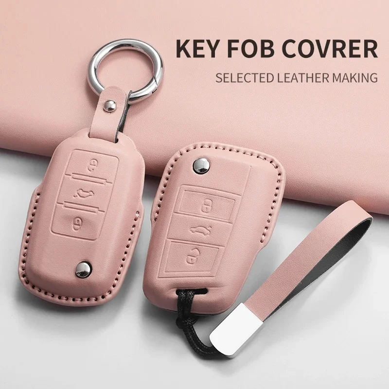 Car Key Case Cover For Lavida Golf 7 MK Polo Passat Golf 2 T-roc T-cross Auto Keychain Shell Protector Anti-scratch Accessories