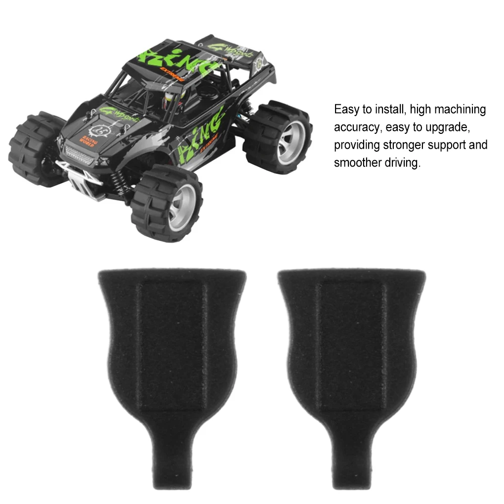 Onglets de traction en caoutchouc noir, 50 pièces, pour 1/12 1/10 1/8 1/5 RC, Clips de carrosserie de voiture, modèles à échelle, caoutchouc universel