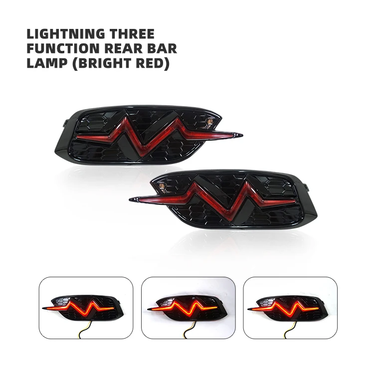 

Rear Bumper Warning Lamp Reversing Driving Brake Taillight LED Fog Lights For Honda CIVIC Sedan 2016- 2021