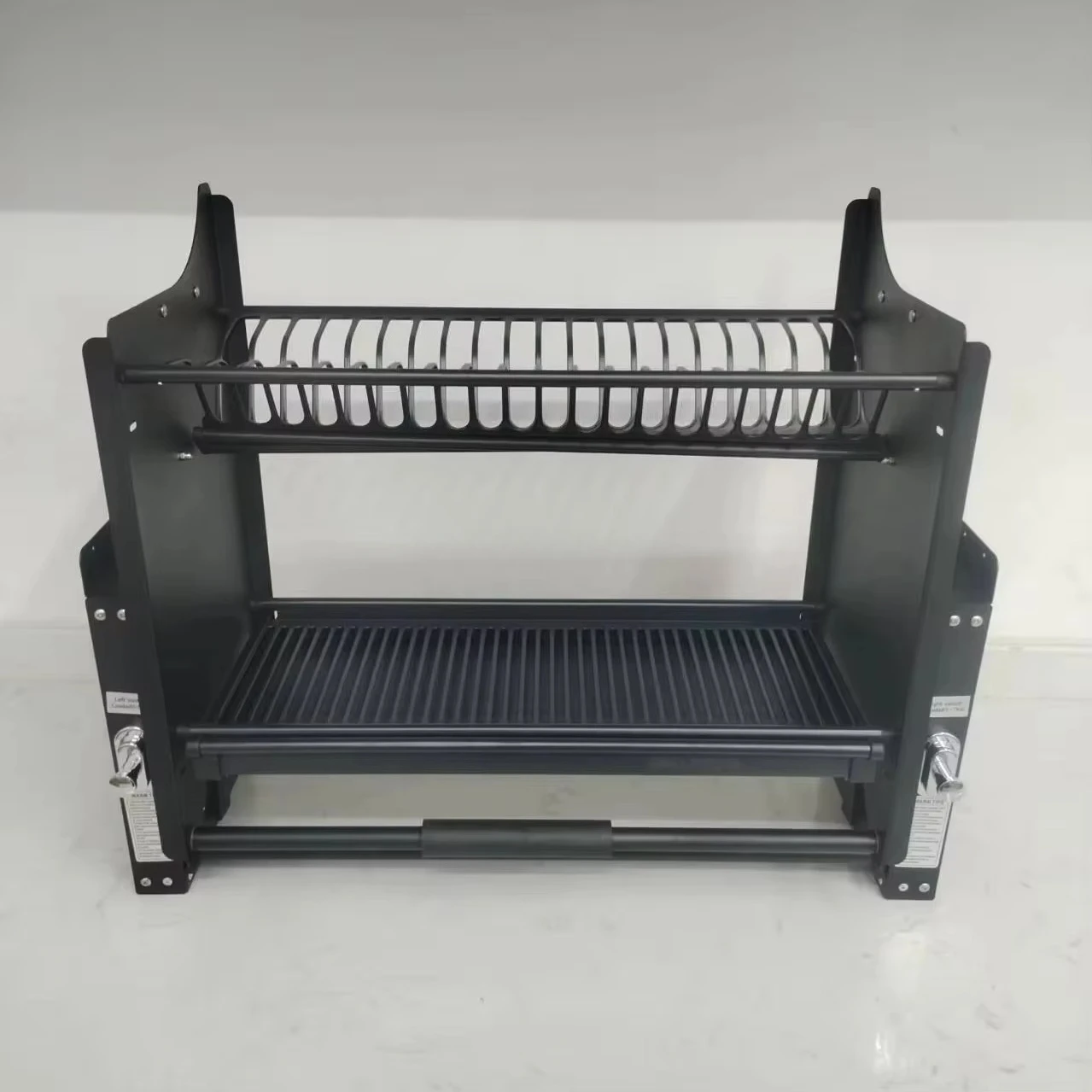 Modern Design Stainless Steel Kitchen Lifting Basket 2 Shelves Pull-Lifting Function Multi-Function for Cabinet Drawer Storage