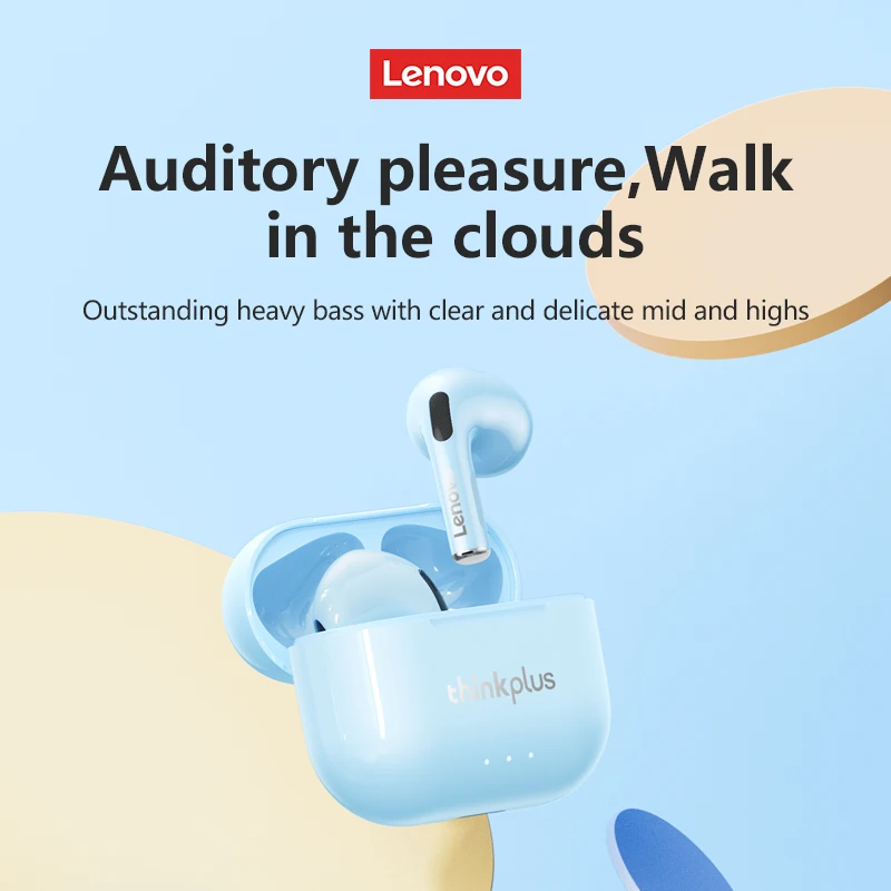 Lenovo LP40 Plus Bluetooth Kopfhörer Wireless Headset Noise Reduction Kopfhörer Stereo Gaming Headset Sport Ohrhörer Mit Mic