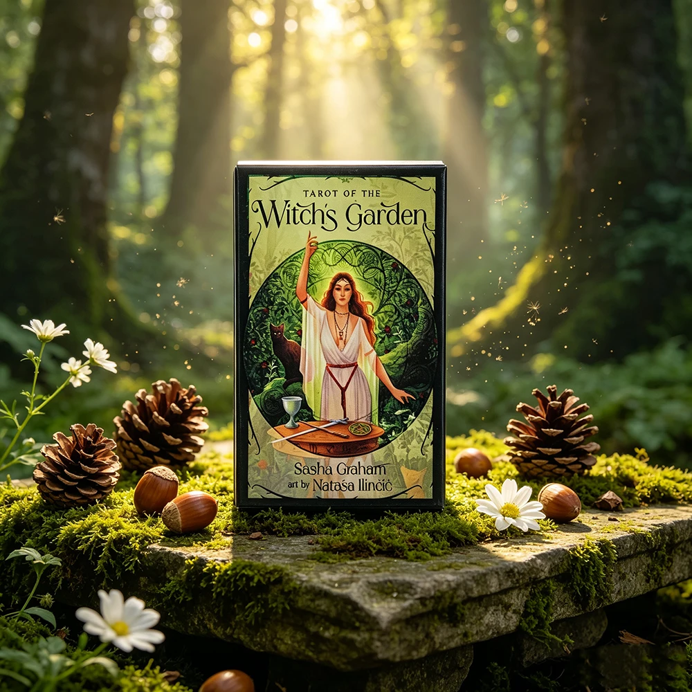 Tarot Of The Witch's Garden Tarot Deck 78 Cards Green Witch Tarot Cards English Visions Divination Fortune Telling Board Games