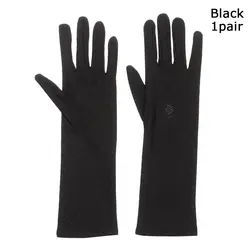 Guantes finos anti UV de largo medio para conducción elásticos