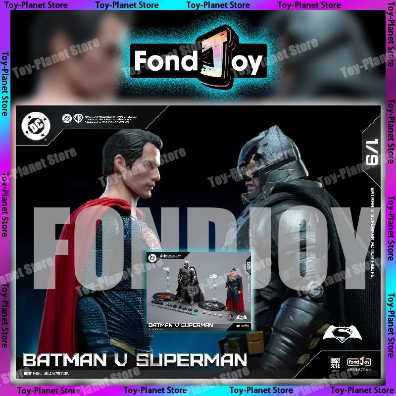 

New Fondjoy BVS Deluxe Set 1/9 Batman v Superman：Dawn of Justice Armored Batman Battle Damaged Superman Action Figures