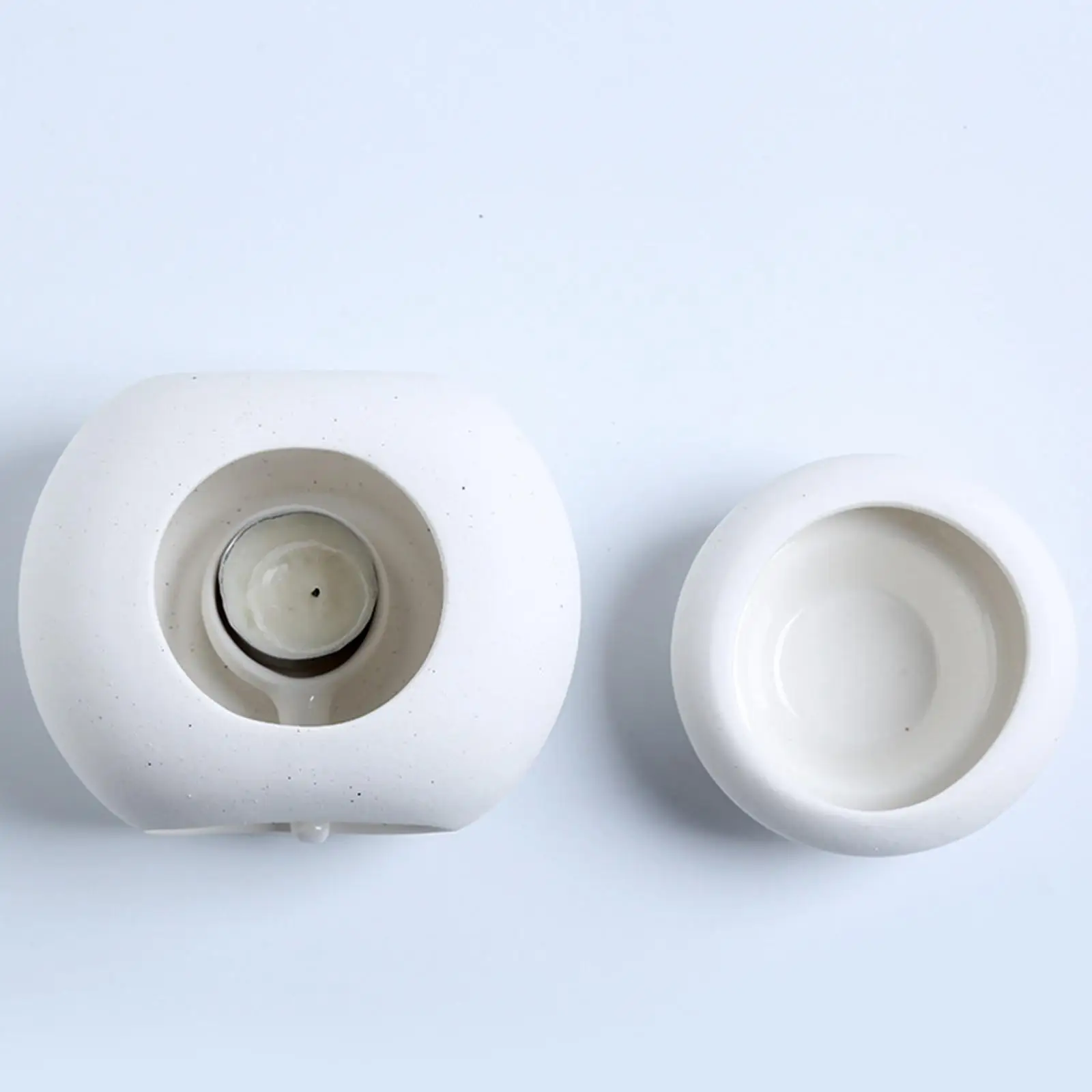 Essential Oil Burner Waxes Melt Burner Tabletop Essential Oil Warmer Decorative Tealight Candle Holder for Office