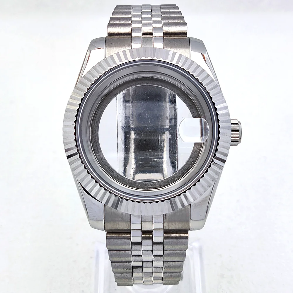 NH35 Watch Case 39mm Case 904L Stainless Steel Sapphire Glass Waterproof Case Suitable for 28.5mm Watch Case NH35 Men's Case