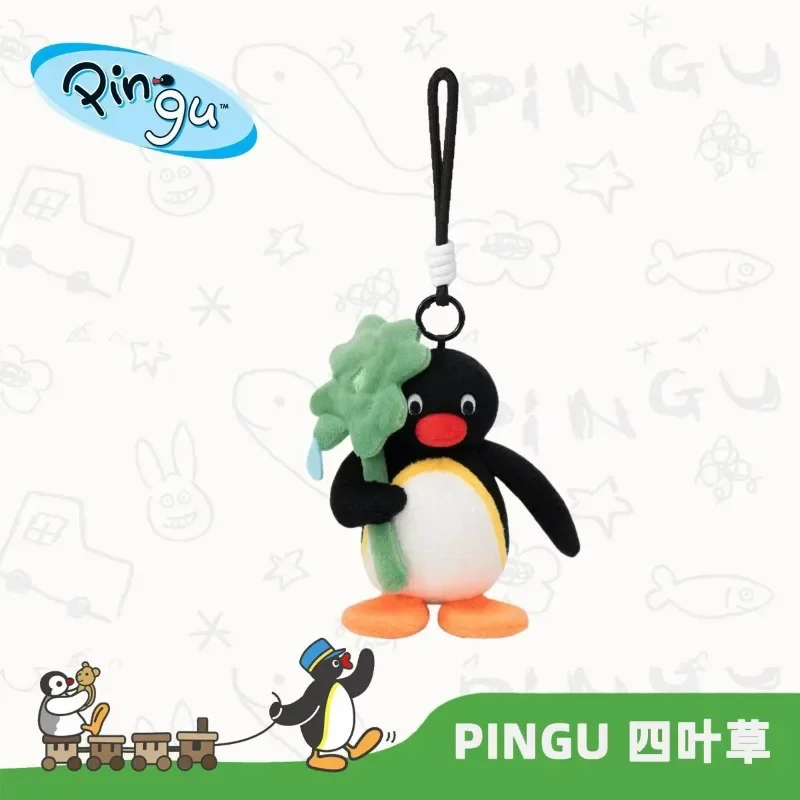 Animal Penguin Family 12cm Flower Language Series Cute Pingu Multiple Expressions Toys Keychain Decoration Toys Surprise Gifts