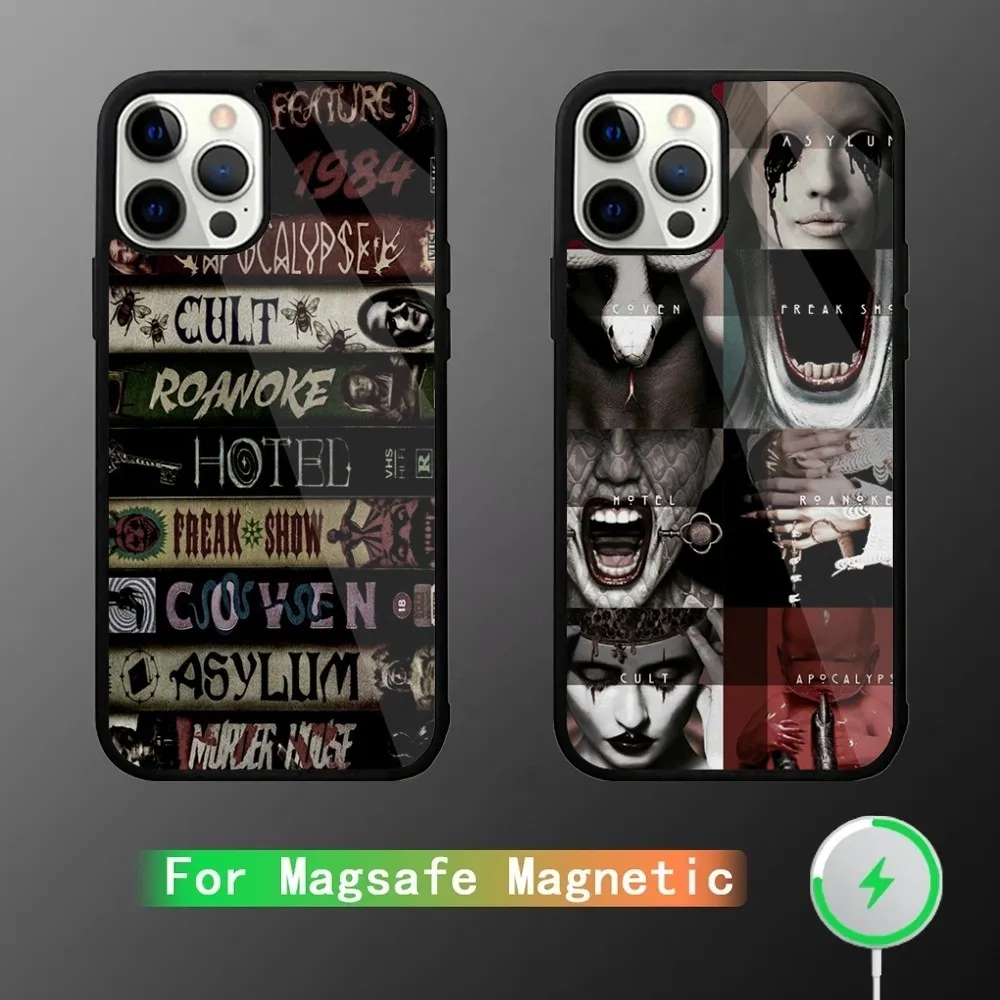 

AHS American Horror Story Phone Case For iPhone 15,14,13,12,11,Plus,Pro,Max Mini Magsafe Magnetic Wireless Charging