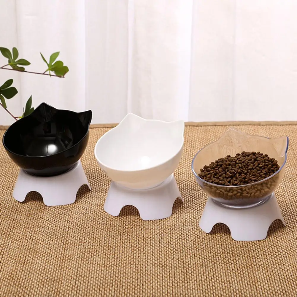 Non-Slip Cat Bowl Pet Water Food Feed Dog Bowls Pet Bowl 45° Neck Protector Cat Pet Food Water Bowl Kitten Supplies