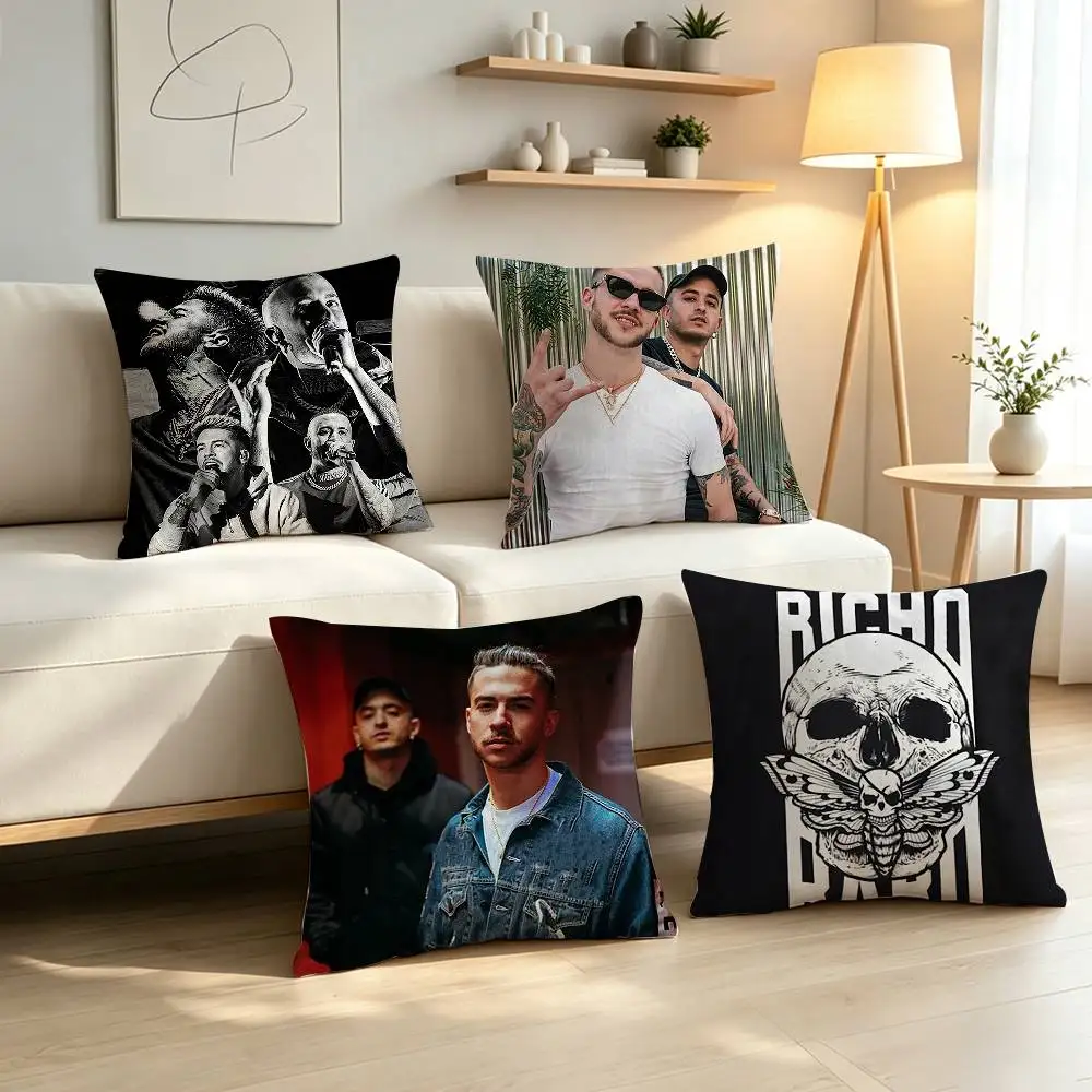 Spanish Rap Natos y Waor Pillow Case Pattern Printed Pillowcase For Living Room Sofa Cushion Cover