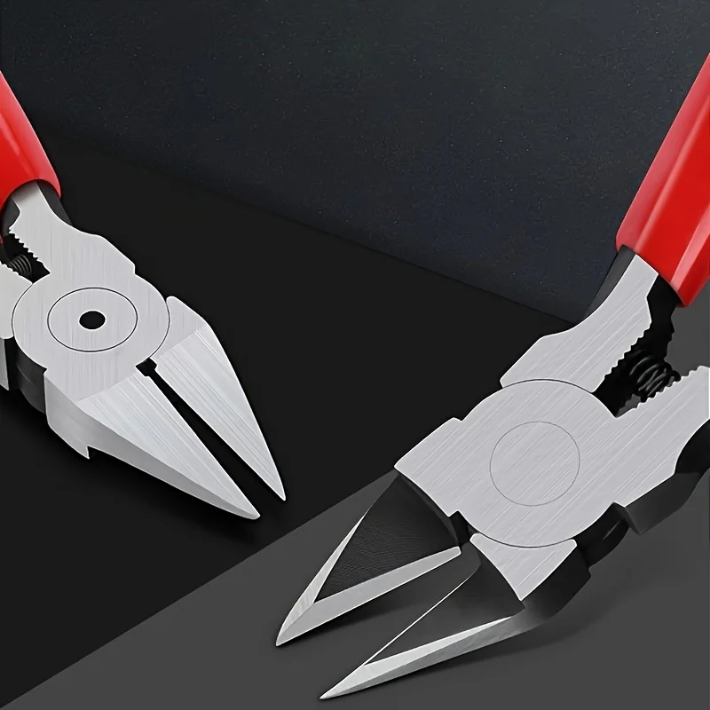 1-Piece Set of Water Pipe Pliers, Electrician's Cutting Pliers, 6inch 5inch Industrial-Grade Diagonal Pliers, Small Offset Diagonal Pliers, Manual Wire Cutting Pliers, Suitable for Cutting Steel Wire, Iron Wire, Electrical Wires, and Electronic Components' Leads