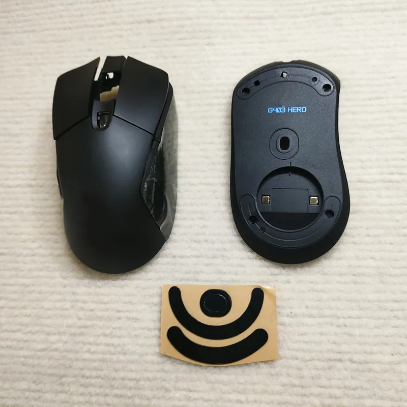 เปลือกเมาส์ Wierd สําหรับ Logitech G403 hero ของแท้ด้านบนด้านล่างอุปกรณ์เสริมฝาครอบเมาส์