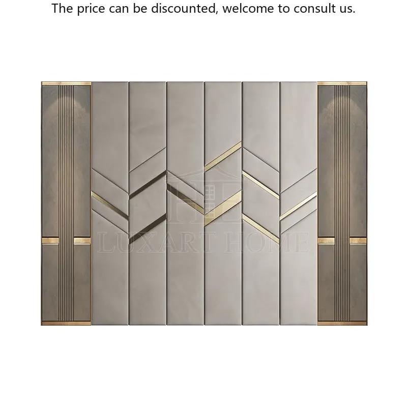 

High Quality Luxury Bedroom Headboard Fabric Sponge Wall Panels With Adjustable Feature For Bedroom Decoration