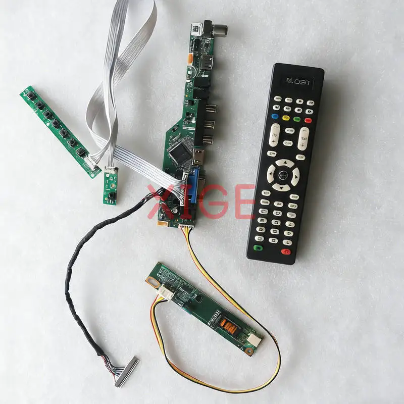 

For LP171WP4 LP171W01 QD17TL02 LP171WX2 Screen Drive Controller Board Kit DIY 1CCFL USB+AV+VGA+HDMI 30Pin LVDS 1440x900 1440*900