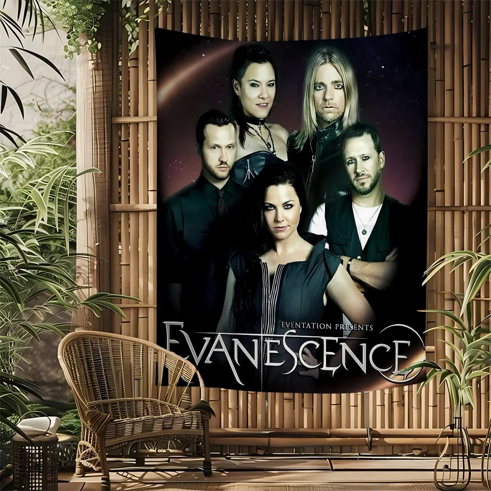 Evanescence Band Colorful Tapestry Wall Hanging Hippie Flower Wall Carpets Dorm Decor Wall Art Decor