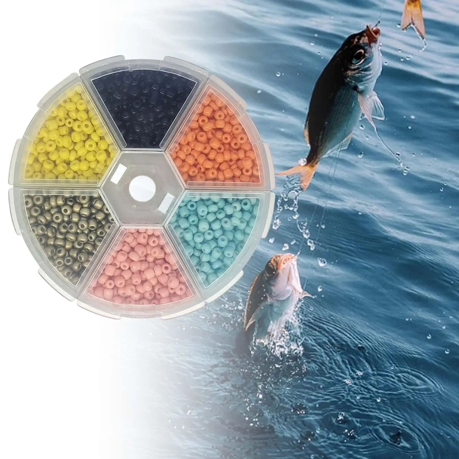 Fly Tying Beads Head Fishing Beads Portable 3-3.5mm DIY Fast Sink Slotted Beads Fishing Materials for Fishing Lovers Supplies