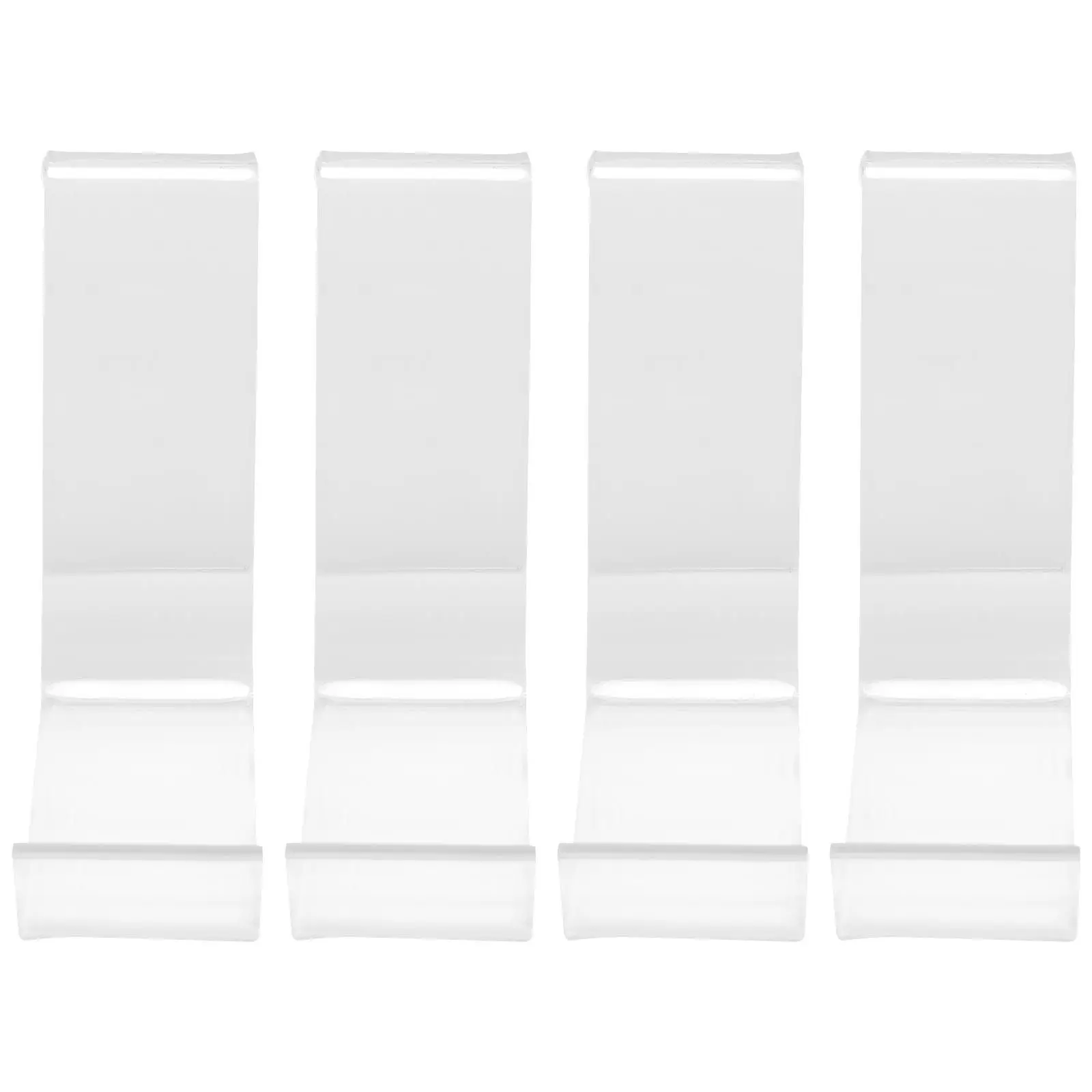 Heavy Duty Transparent Acrylic Shoe Display Stand for High Heels – 2 Pairs, Retail Store & Mall Showcase