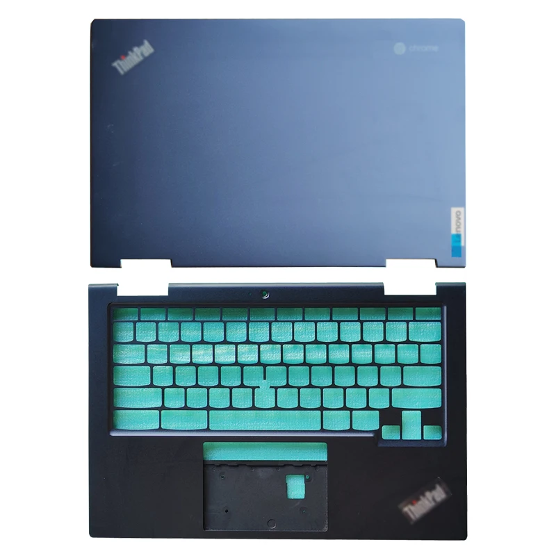 

NEW Laptops Case For Lenovo ThinkPad Chromebook C13 Yoga Gen1 FHD Screen LCD Back Cover/Palmrest Upper Case Blue