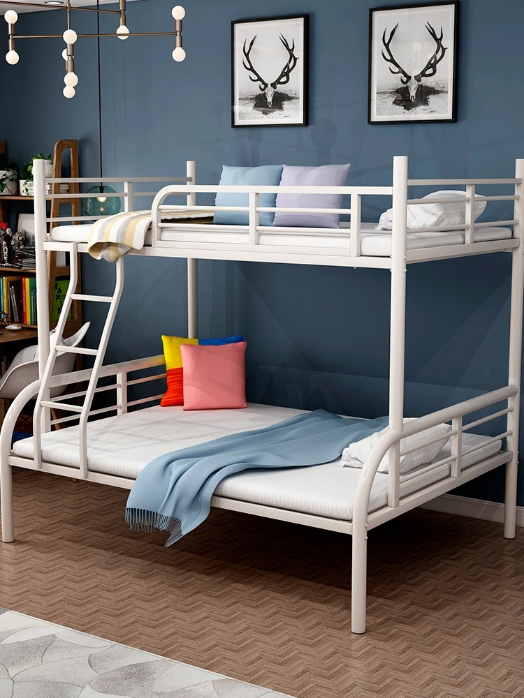 Hot selling bunk bed double metal bunk bed attic school dormitory universal family metal bunk bed