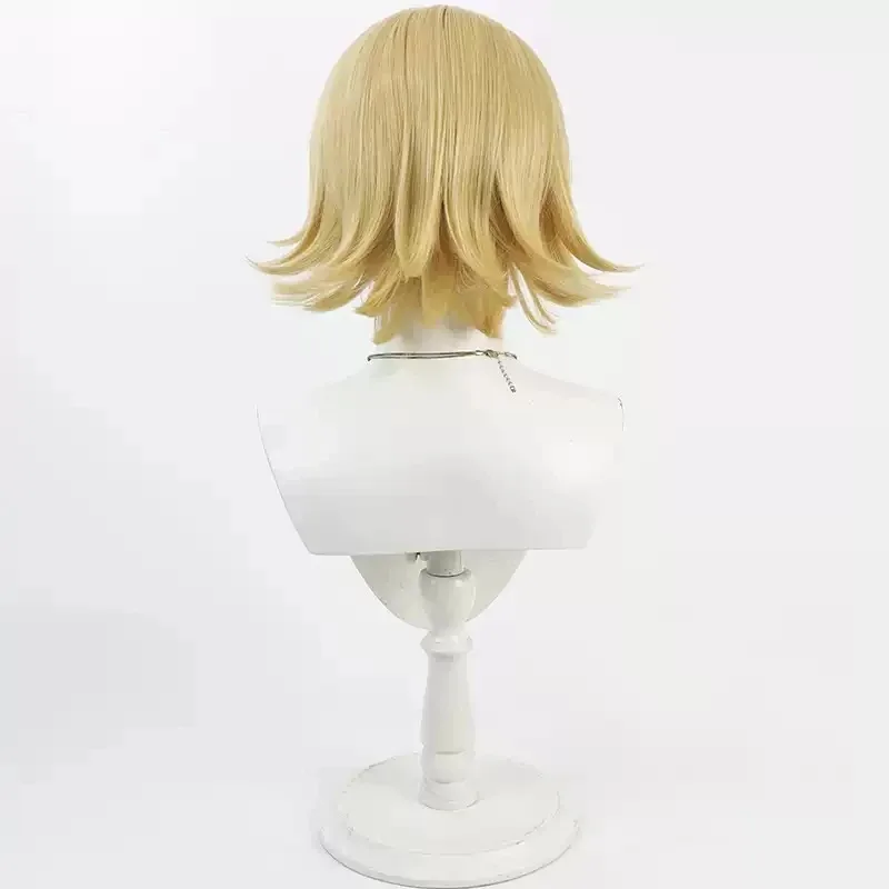 2025 aaa Anime Tougen Anki Kuina Sazanami Cosplay peluca 30cm corto marrón claro pelo sintético resistente al calor para mujeres niñas fiesta