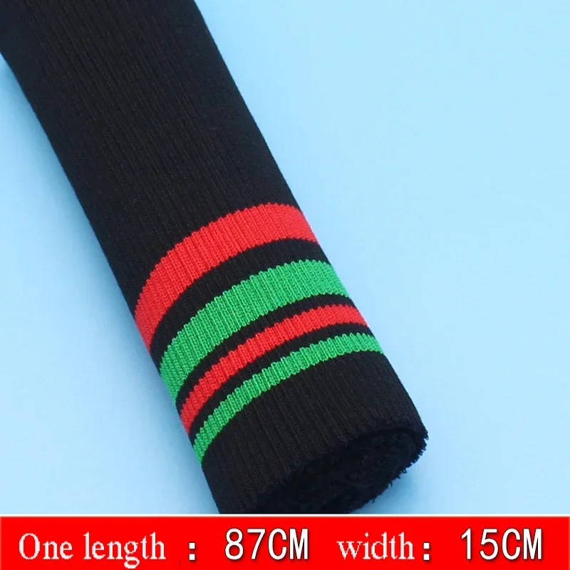 Anti-Pilling Elastic Knitted Striped Rib Fabric Of Sewing Cuffs Waistband Leg Rib Collar Sleeve