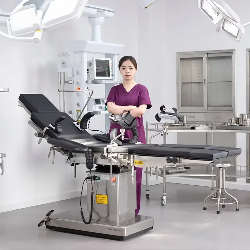 for A2000 Saikang factory professional stainless steel adjustable electric medical operating table