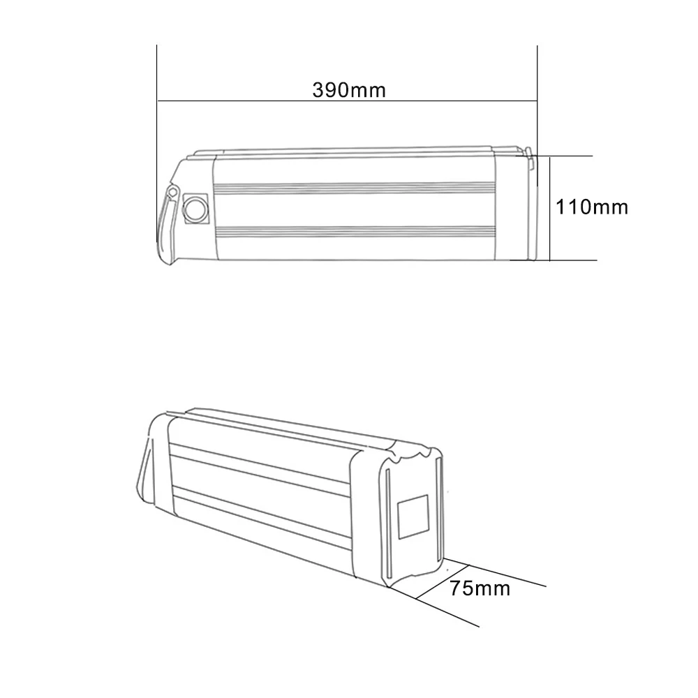 Parte inferiore della scatola della custodia della batteria Ebike Sliver Fish della scatola della batteria Sliver Fish