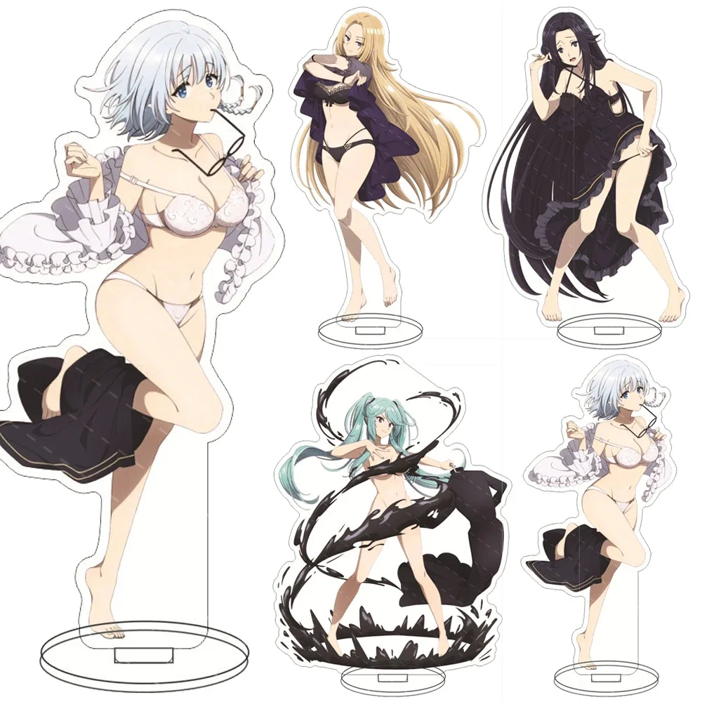 Anime The Eminence in Shadow Acrylic Stand Model Alexia Midgar Claire Kageno Rose Oriana Figures Cosplay Model Plate Desk Decor