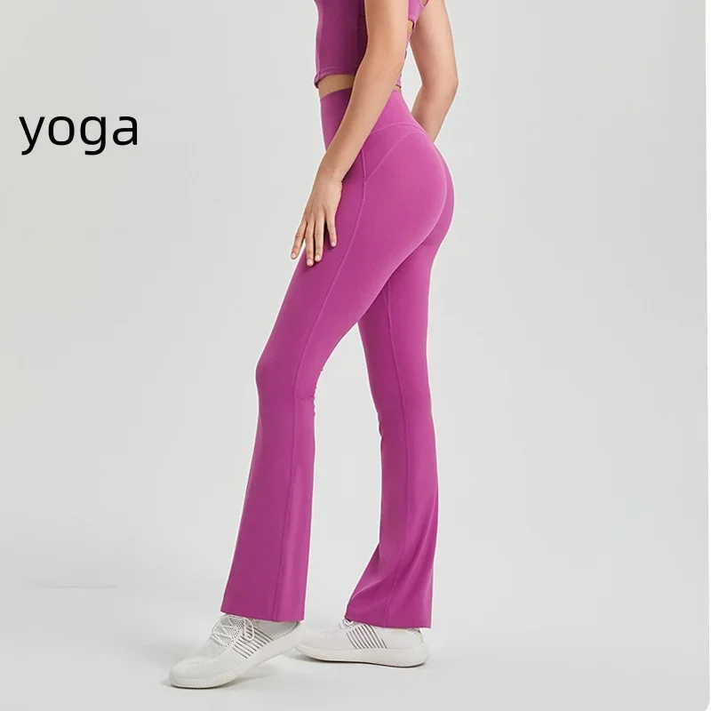 

al yoga Sweatpants Anti-bacterial no-wear underwear high-waist-hip lift yoga pants anti-curling running fitness wide-leg pants