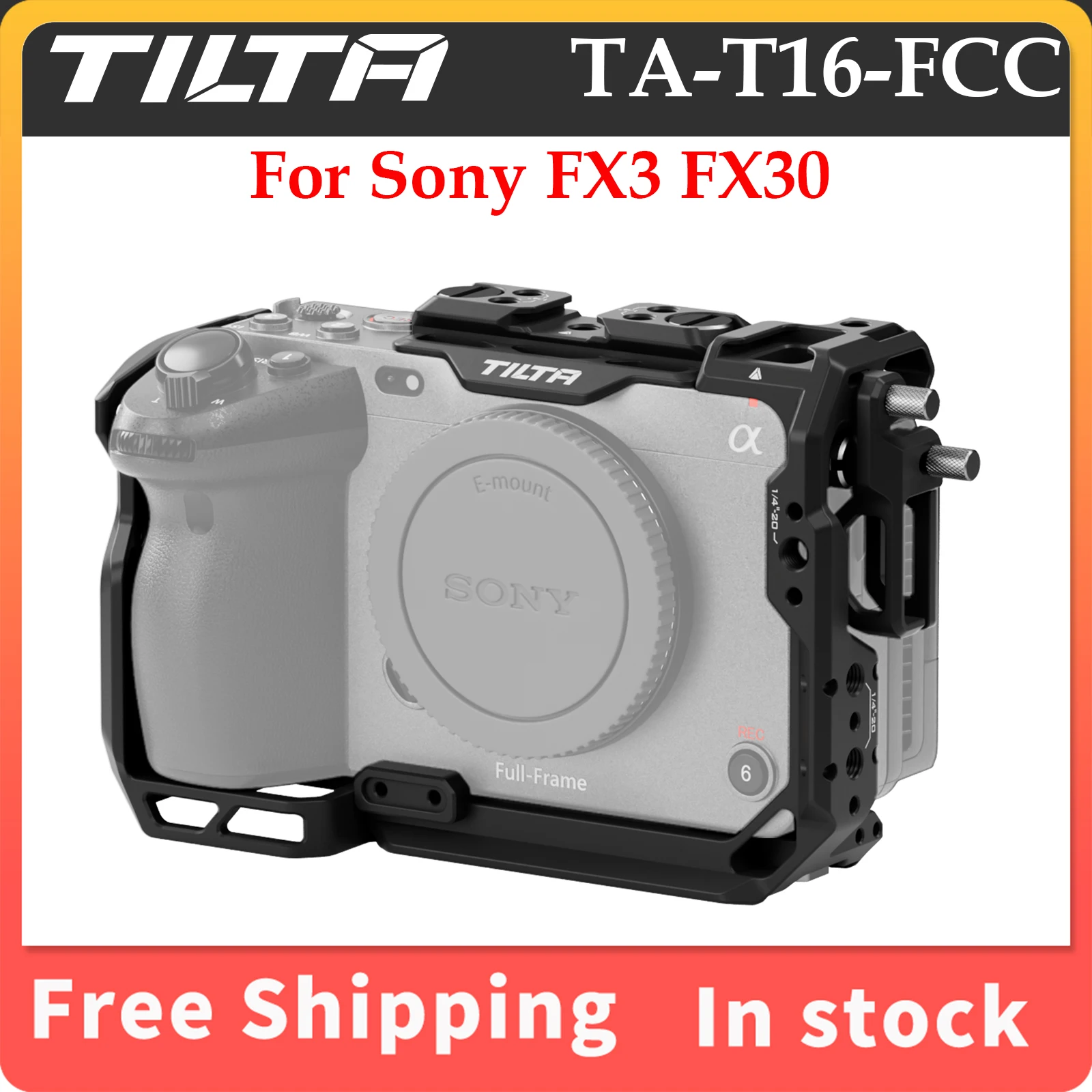 

TILTA TA-T16-FCC For Sony FX3 FX30 Camera Cage Armor Full Cage Body Surround Tactical Suit Anti Scratch Full RIG