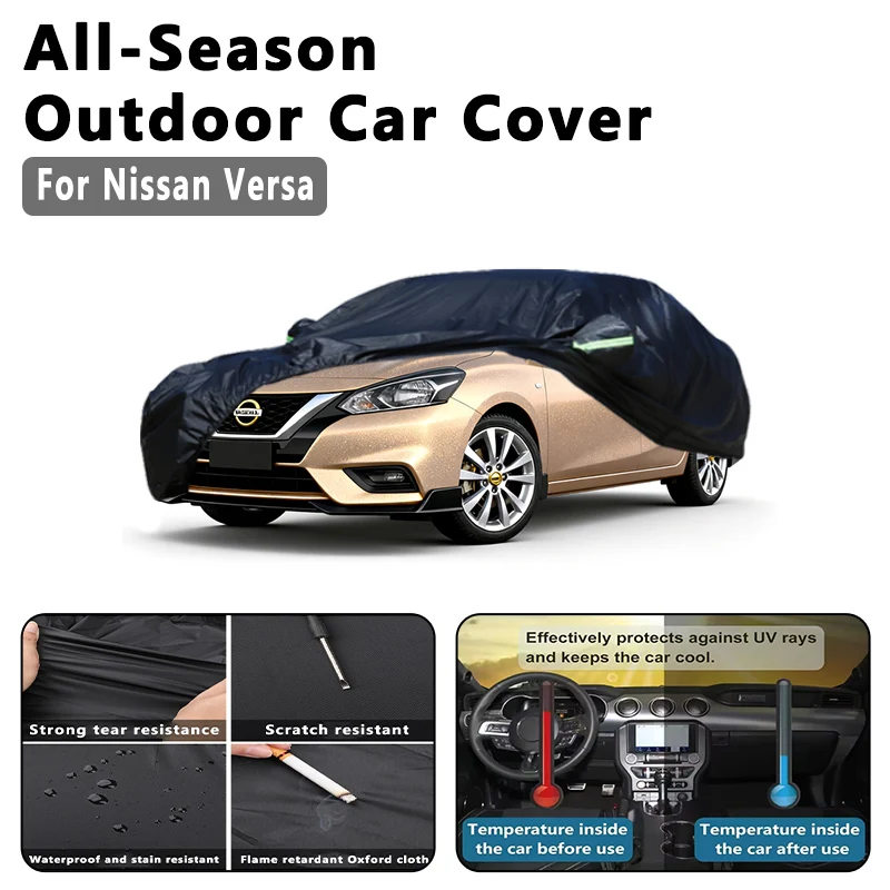 

Car Cover for Nissan Versa - Outdoor Full Protection, Waterproof Dustproof Heat-Resistant, All-Season Use Exterior Accessories
