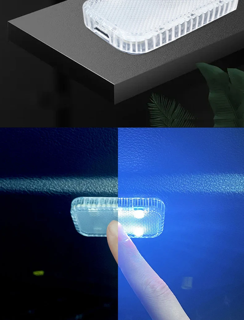 Automotive Innenraum-LED-Beleuchtung ohne Verkabelung, Auto-Leselampe, Berührungssensor, Kofferraum-Fußraum-Atmosphärenbeleuchtung – Detail 4
