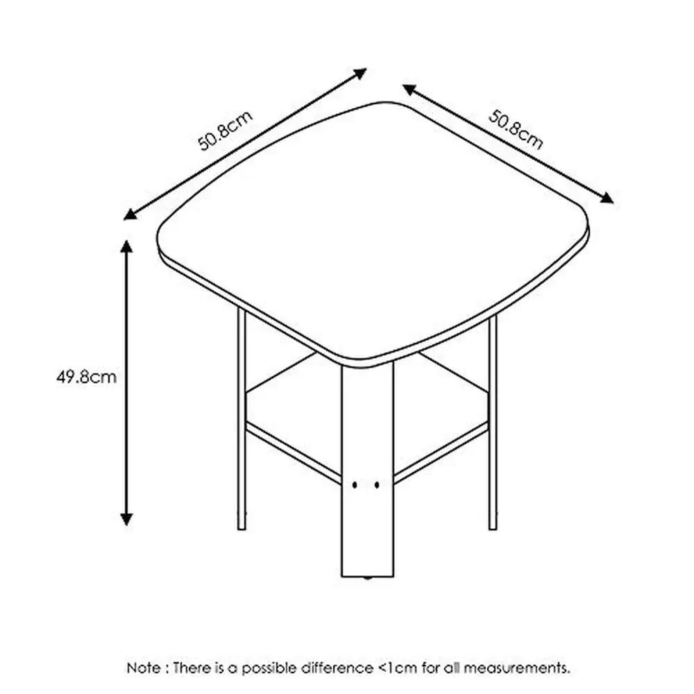 Rectangular Coffee Table and 2-Pack End Tables Bundle Dark Walnut/Espresso