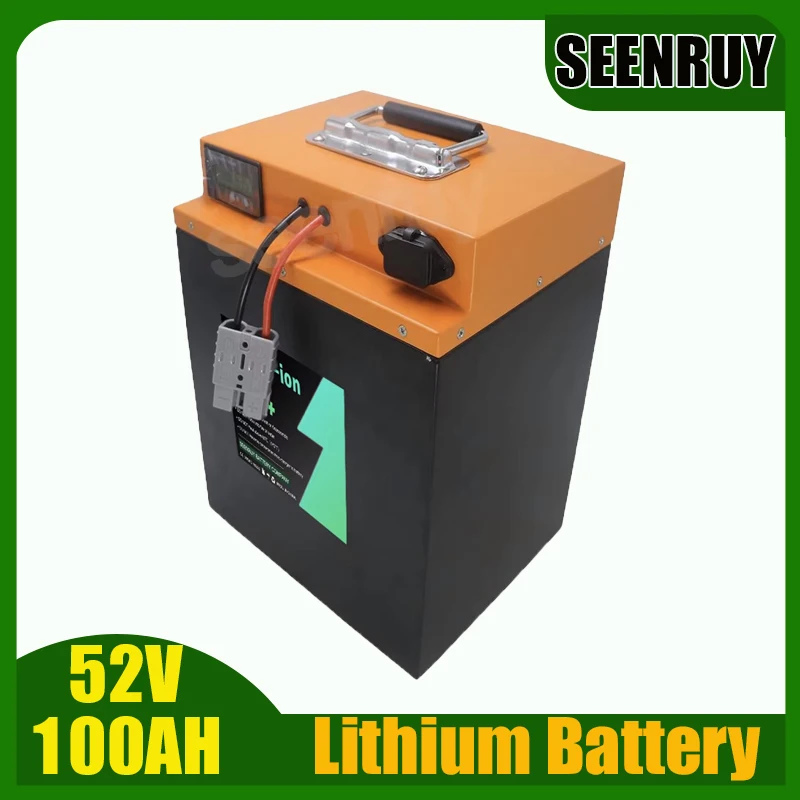 LI-ION  14S 52V 100AH Lithium Battery with BMS 80A 100A 120A 150A 200A For Portable Power Station Electric Vehicle  Wheelchair