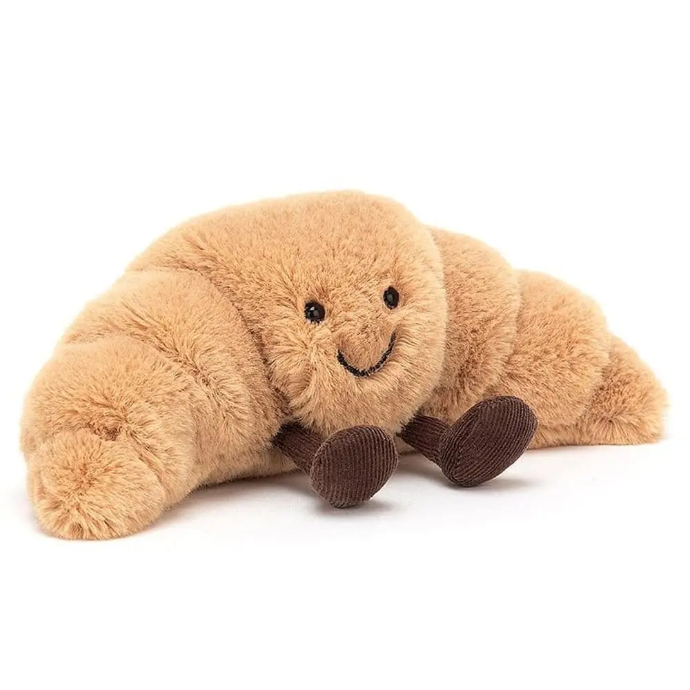 Sonrisa Croissant pan almohada muñeca de trapo juguete sofá decoración