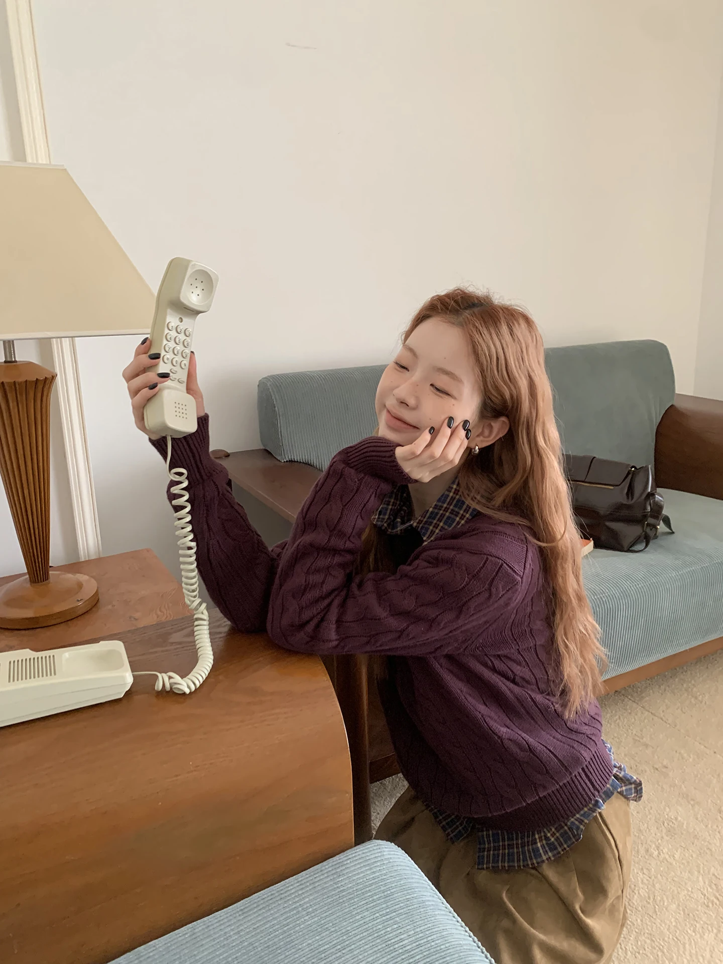 Rouge Celebri pull femme automne hiver paresseux haut de gamme Long Sve Design Sense haut Super beau Unique tricoté irt