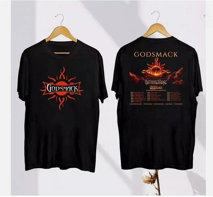 

Футболка Godsmack Band Fall Tour, футболка Godsmack Band в подарок для фанатов, элитная роскошь для мужчин и женщин, топ Y2k
