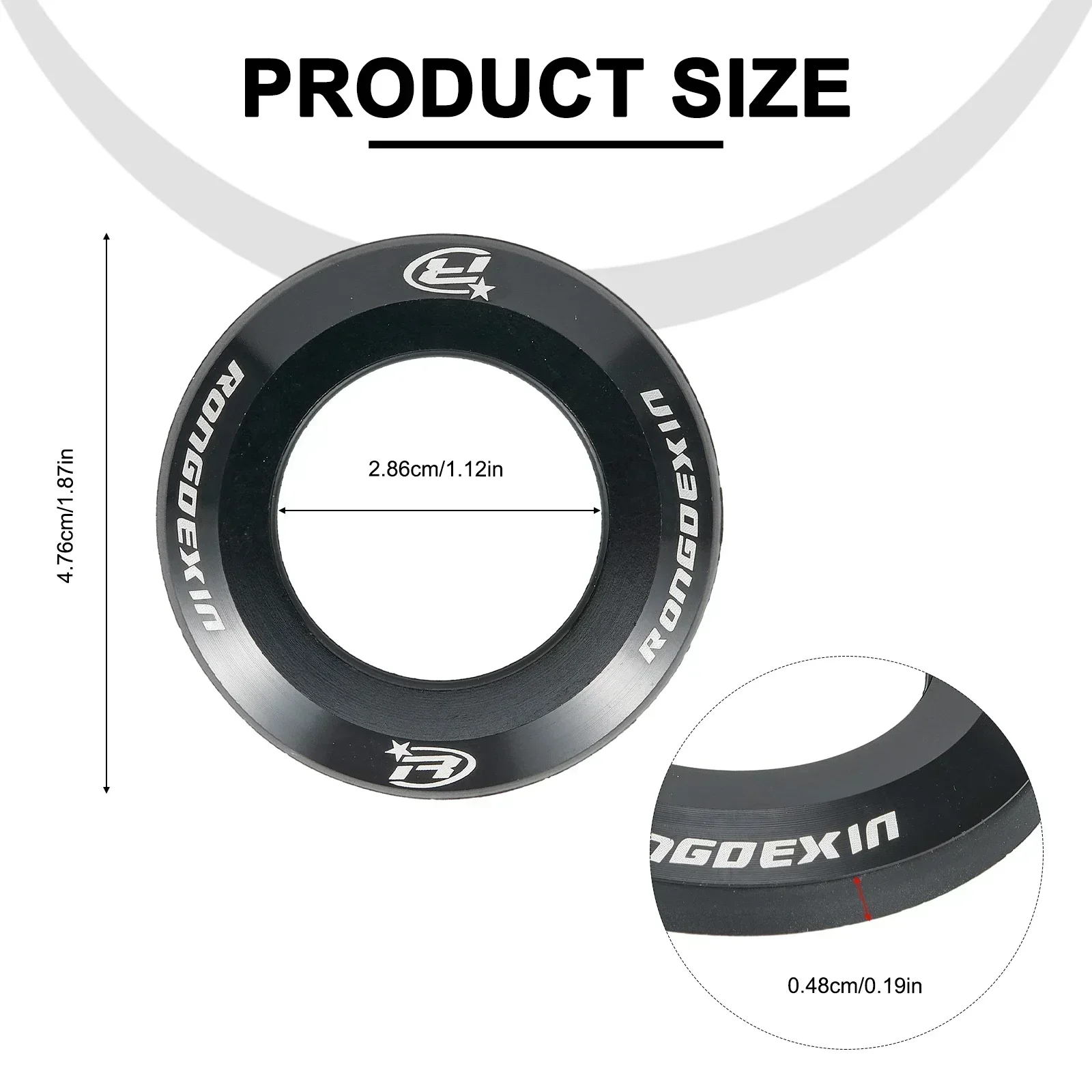 Headset Cap Upgrade, Bicycle Headset Cap MTB Mountain Bike Top Cover, Aluminum Alloy, Suitable For Standard 28 6mm Pipe image 5