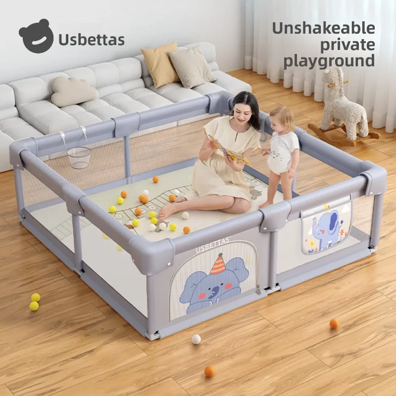 Baby Safety Fence Gate Play Yard Walk Training Home Use Baby Ground Walking Safety Fence Amusement Park Baby Playpen