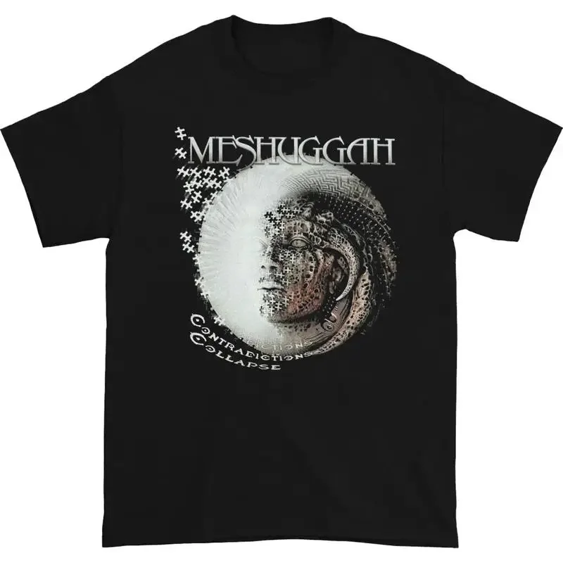 Vtg CONTRADICTIONS COLLAPSE By MESHUGGAH Cotton Black SG752 T shirt