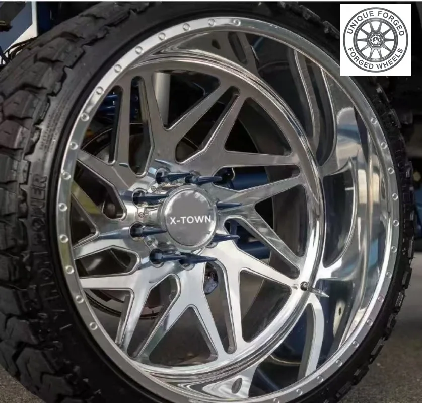 26 Style 20 21 22 24 26 28 Inch Custom Deep Lip Chrome Offroad 8x170/8x180/6x139.7/6x135 Forged Wheels For F150 For GMC For Silv