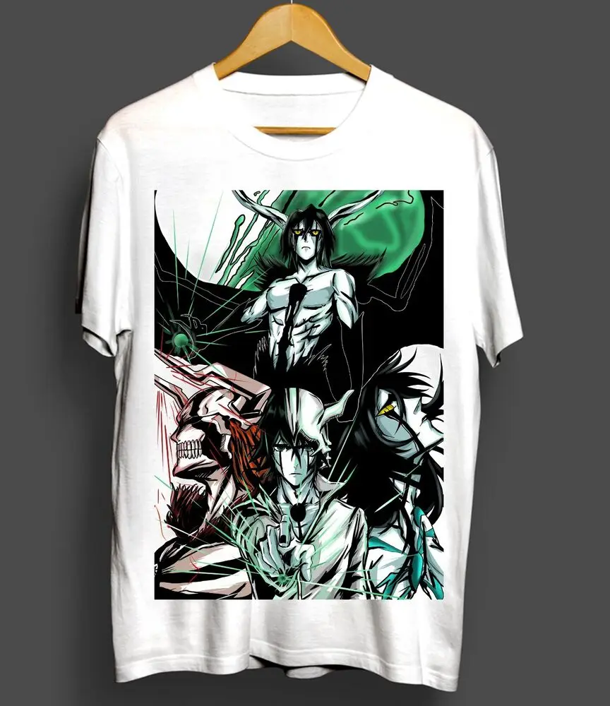 Ulquiorra Bleach T-Shirt Cifer Ichigo Kurosaki Manga Horror Anime Shirt All Size