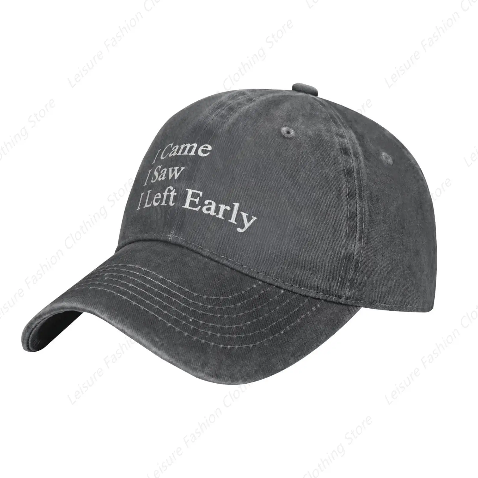 Women‘s Hat I Came I Saw I Left Early Athletic Cap for Men Fashionable Hats