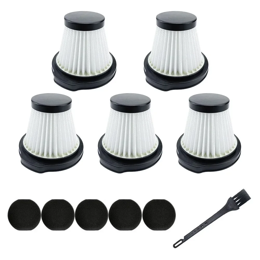 For Deerma DX115 DX115S DX115C For Vacuum Cleaner HEPA Filter Set 5 Filters 5 Cotton Inserts 1 Brush for Fine Dust for capture