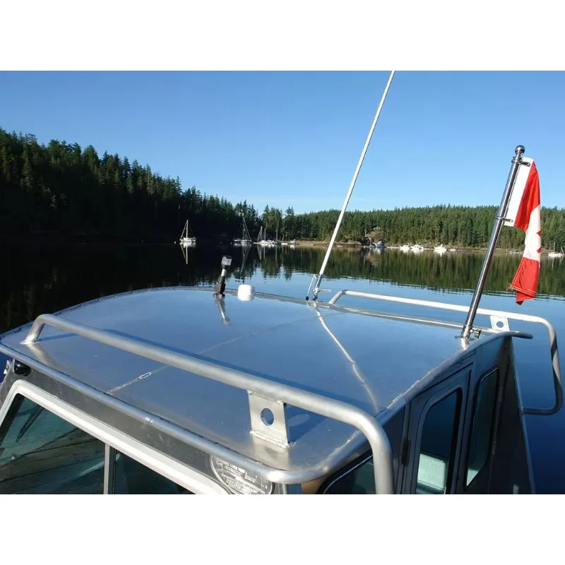 Customized All Welded Aluminum 5083 Center Console With Hard Top Fishing Working Boat Hot Sale