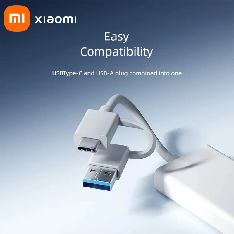 Xiaomi Double-headed 4 in 1 USB 3.0 HUB High Speed OTG 4 Port USB C HUB Multi Splitter Adapter For Lenovo Macbook Pro Accessorie